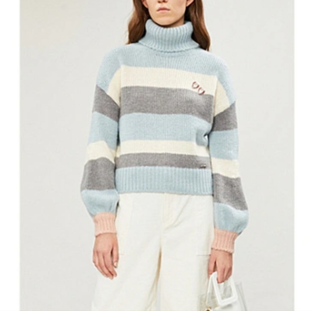 Ted Baker Moliea Mohair Striped Sweater, Sz 6